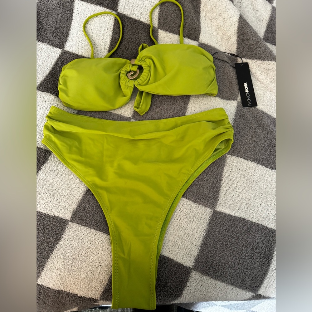 Fashion Nova Lime Bikini Set